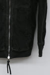 BORIS BIDJAN SABERI Dark Grey Hooded Jacket WZIPPER2 FTO00002